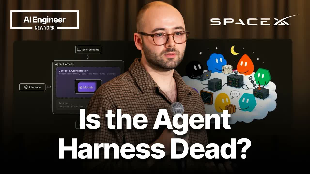 Постер доклада Is the Agent Harness Dead?